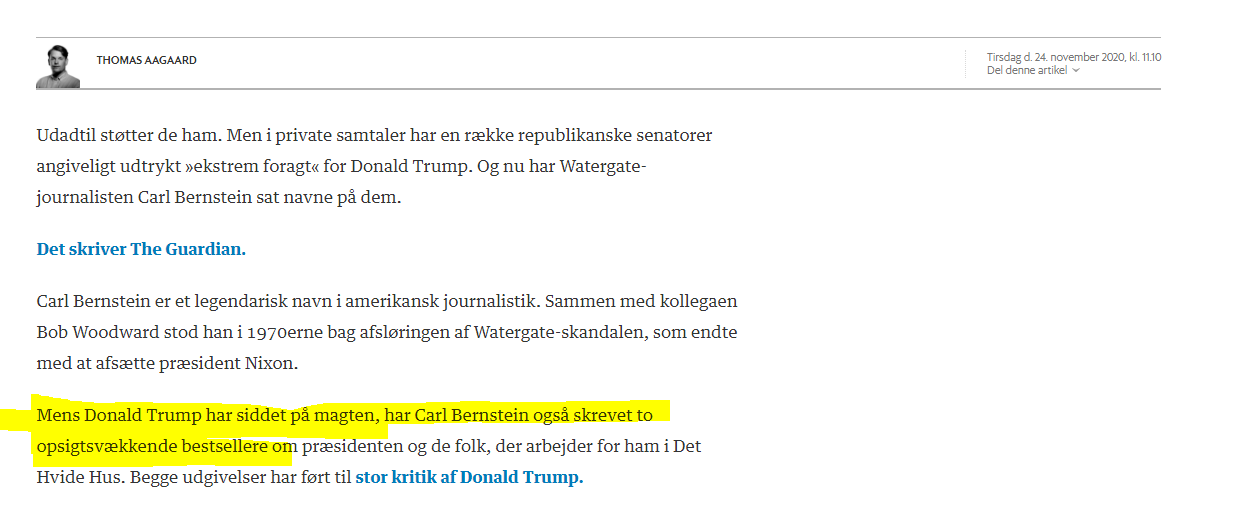 Bernstein Woodward by proxy