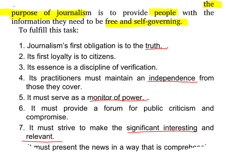 Elements of Journalism