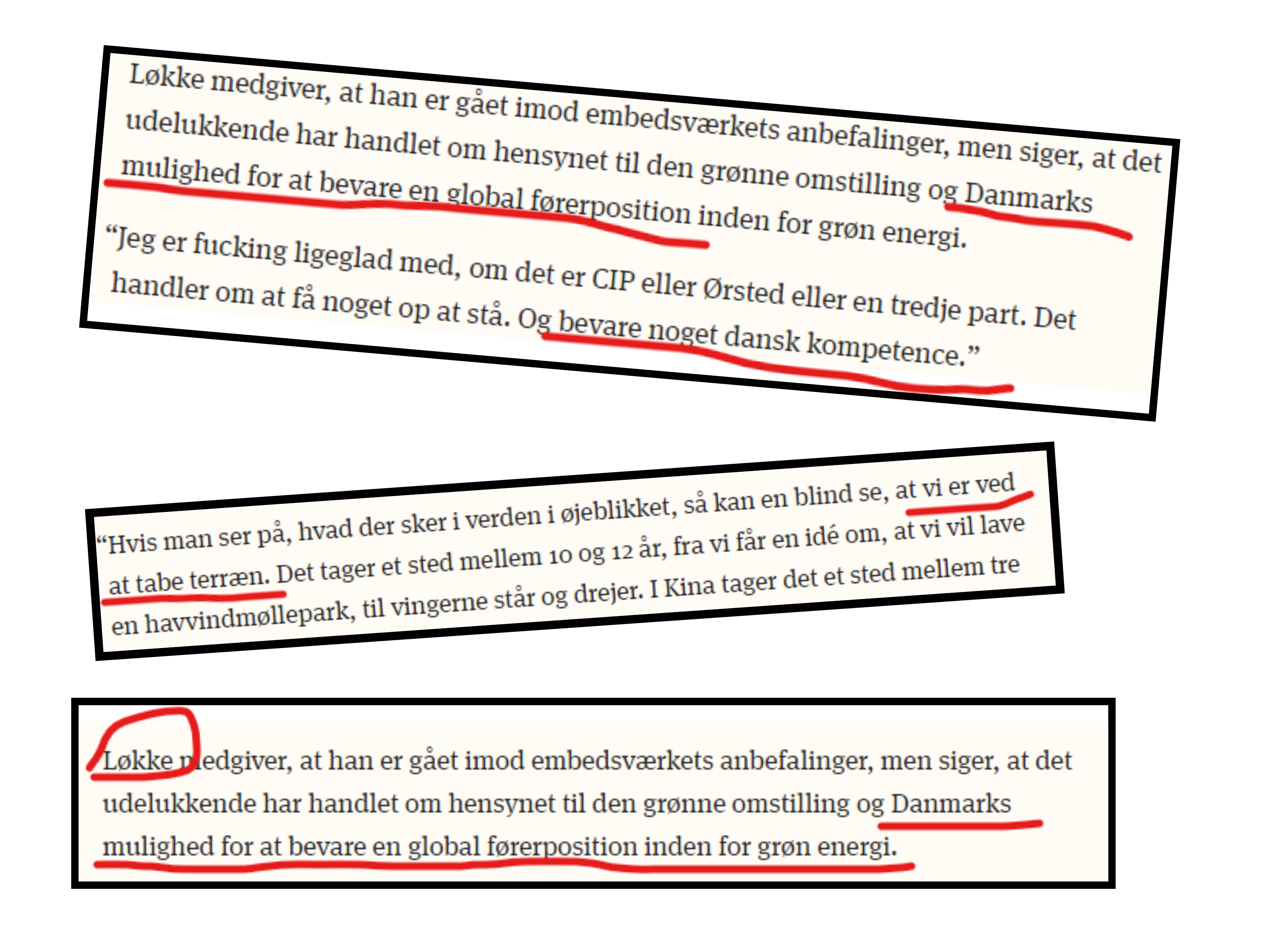 Collage med uddrag fra Zetland-artikel om LLR
